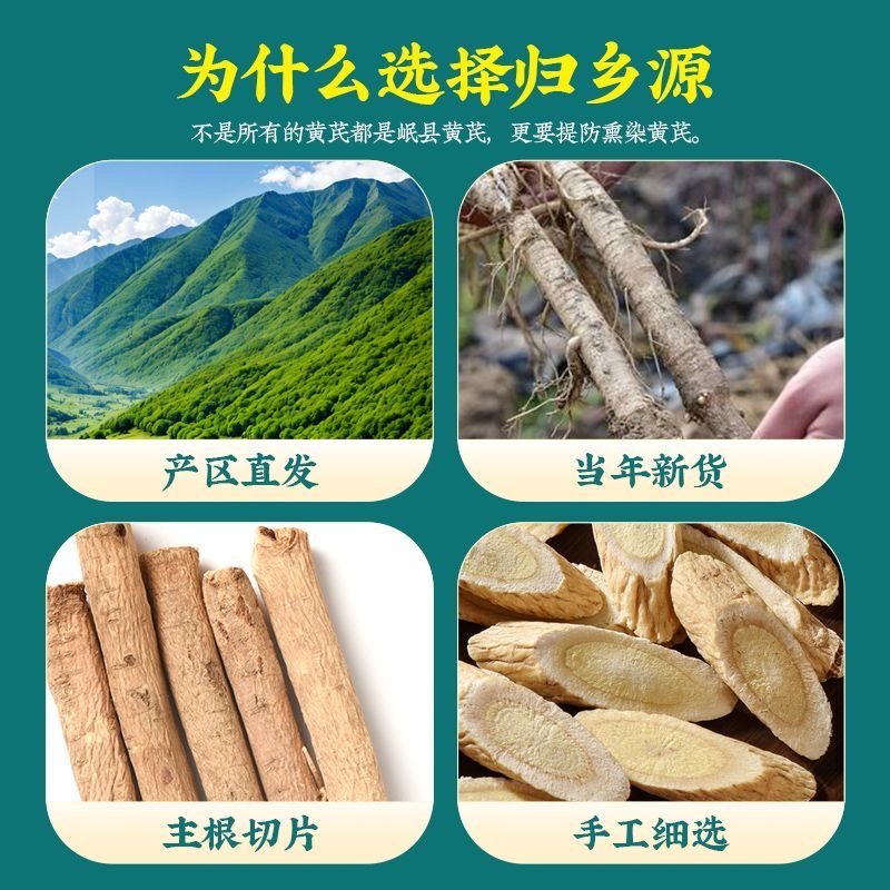 甘肅野生黃芪 岷縣特產 氣血不足 增強免疫力 固表止汗 益氣活血 利水消腫 無硫 - Image 3